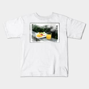 Fresh Fruit and Orange Juice. Kids T-Shirt